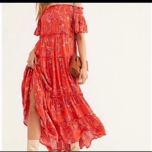Free people Barclay off the shoulder maxi dress
